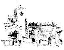 Ewelme Church Sketch
